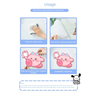 สติกเกอร์ตกแต่งห้องน้ำ Hello Kitty สุดน่ารัก สำหรับตกแต่งโถสุขภัณฑ์ โถส้วม ตู้เสื้อผ้า รองเท้า และสิ่งของอื่นๆ