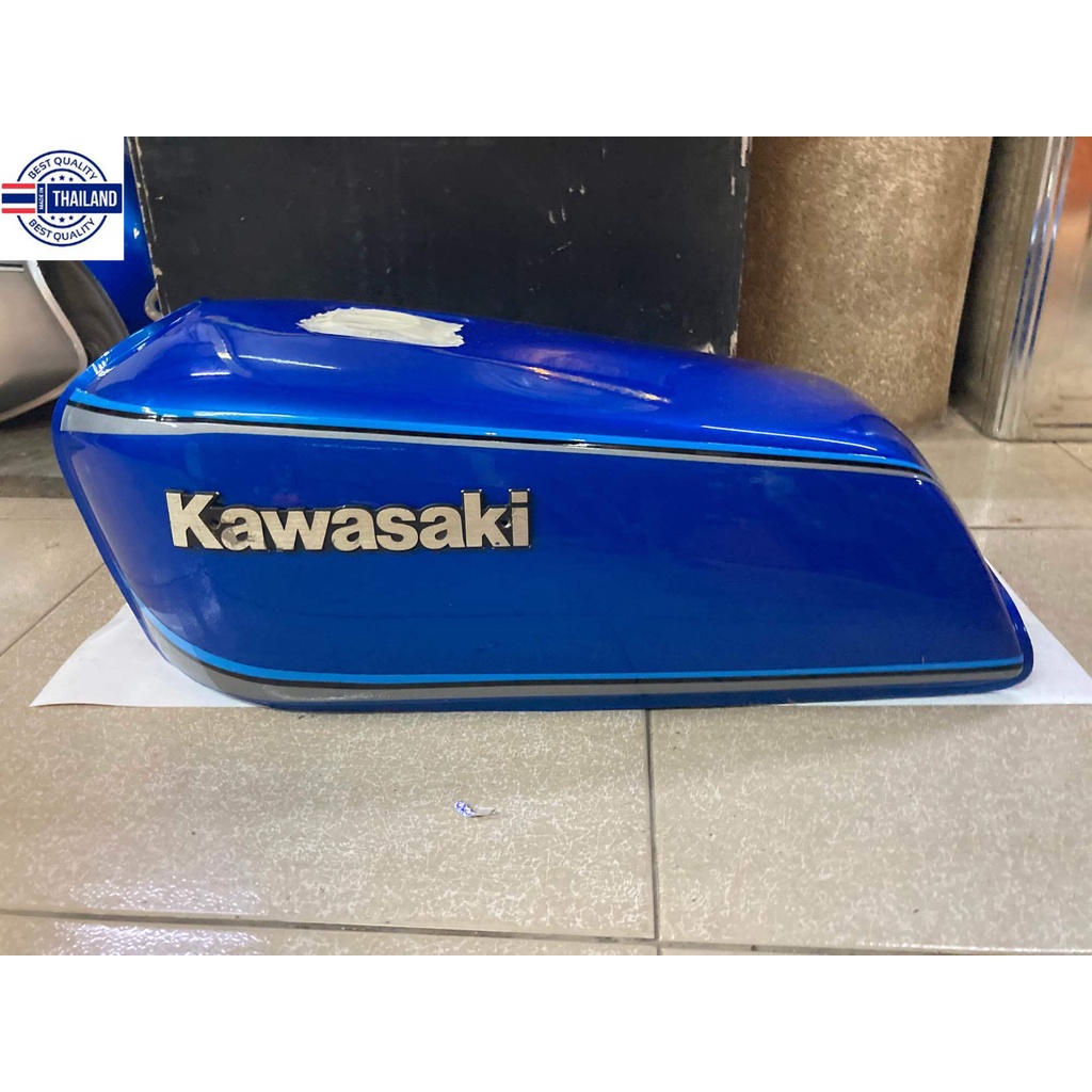 สติกเกอร์ ถังน้ำมัน Kawasaki GTO สำหรัถังสีน้ำเงิน ไม่มี logo kawasakiในชุด---