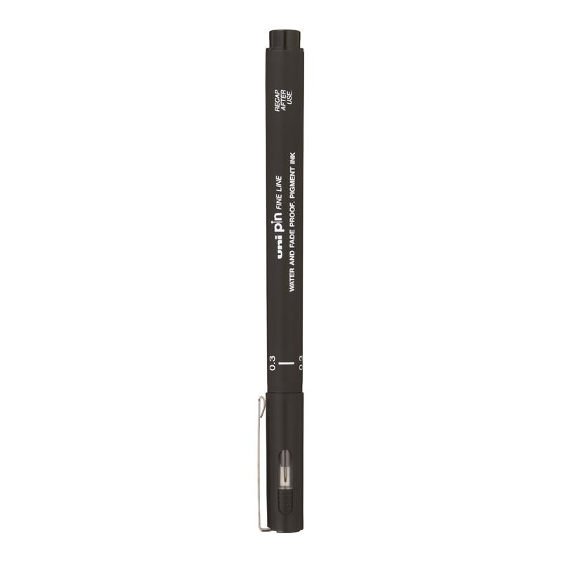 UNI ปากกาหัวเข็ม PIN 03-200 BLACK ดำ