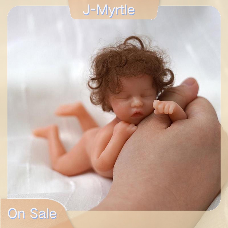 Junmengbbb ตุ๊กตาเด็กทารกแรกเกิด แบบซิลิโคน เสมือนจริง ขนาดเล็ก 15 ซม.