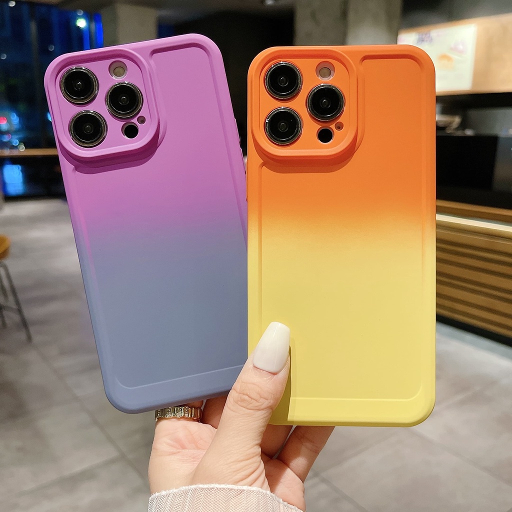 เคส OPPO RENO 7Z 8Z 8T 8 7 6 5 A18 A98 A94 A38 4G 5G เคสโทรศัพท์มือถือ ซิลิโคนนิ่ม หนัง PU ไล่โทนสี หลากสี สําหรับ