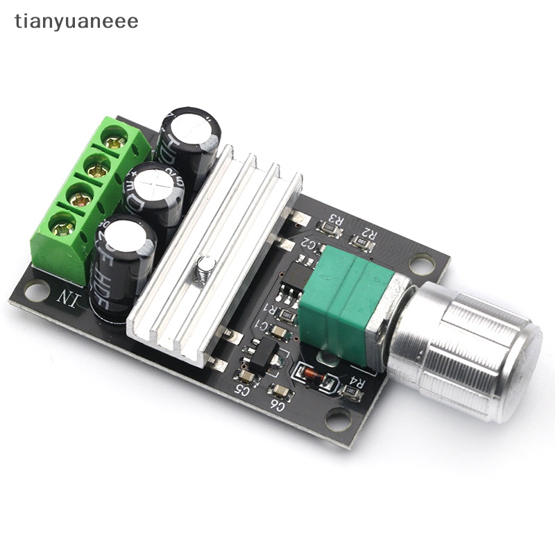 Tianyuaneee PWM มอเตอร์ควบคุมความเร็ว 6V 12V 24V 28V 3A ตัวควบคุมความเร็ว Well