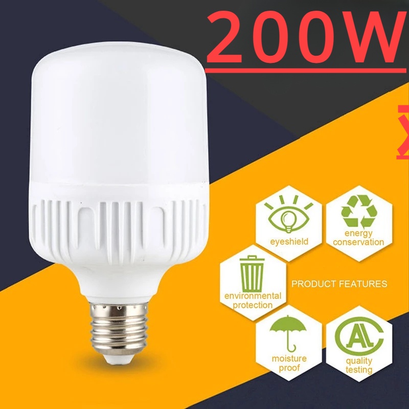 หลอดไฟสปอตไลท์ LED 200W E27 B22 AC220V 230V 240V พลังงานสูง