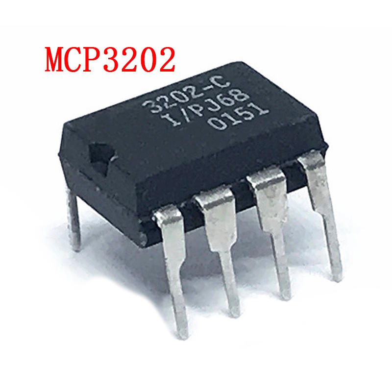 1PCS MCP3202 ใหม่ MCP3202-CI/P เพื่อขายซีรีส์ทั้งหมดเข้า IC DIP-8