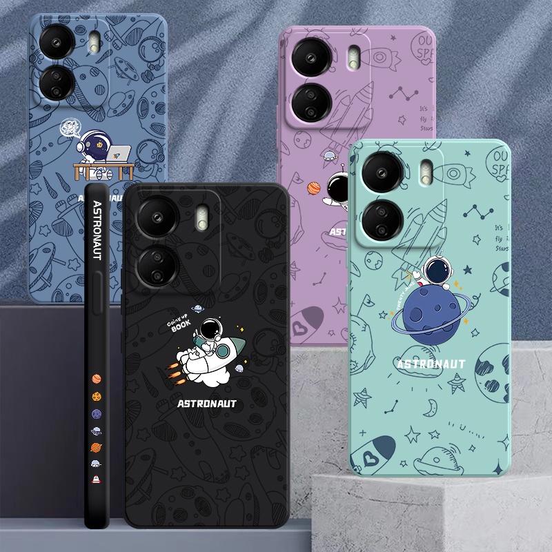 เคส POCO C65 Redmi 13C 12C 12 10 9 10A 9C โทรศัพท์มือถือนิ่ม ลายยานอวกาศ สําหรับ 3A1SSTK