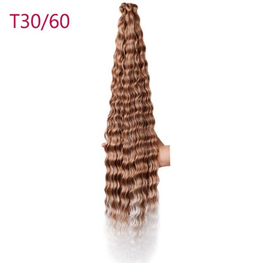 Adamesuo ลึก Twist ถักผม, Freetress Afro Curls สังเคราะห์โครเชต์ผม, DIY ยาวน้ําคลื่นหยิกโครเชต์ Braiding Hair Extensions อเมริกัน ราคา ถูกที่สุด ดีลบีเคเค แกลเลอรีภาพที่ 6