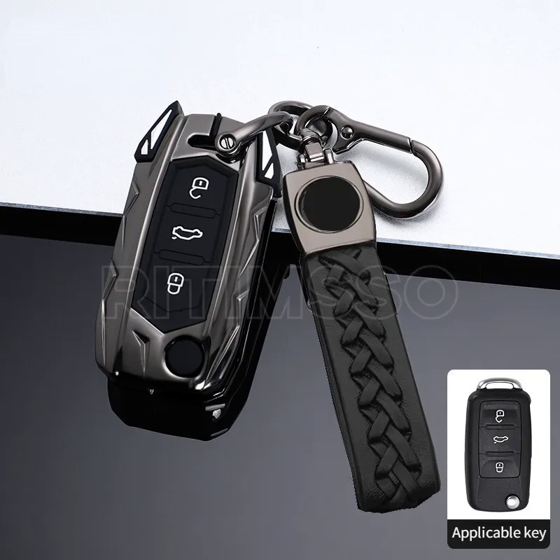 Car Key Case Cover Key Bag for Volkswagen VW Golf 3 4 5 6 Mk4 Mk6 Passat B5 B6 B7 B8 Cc Polo Tiguan 