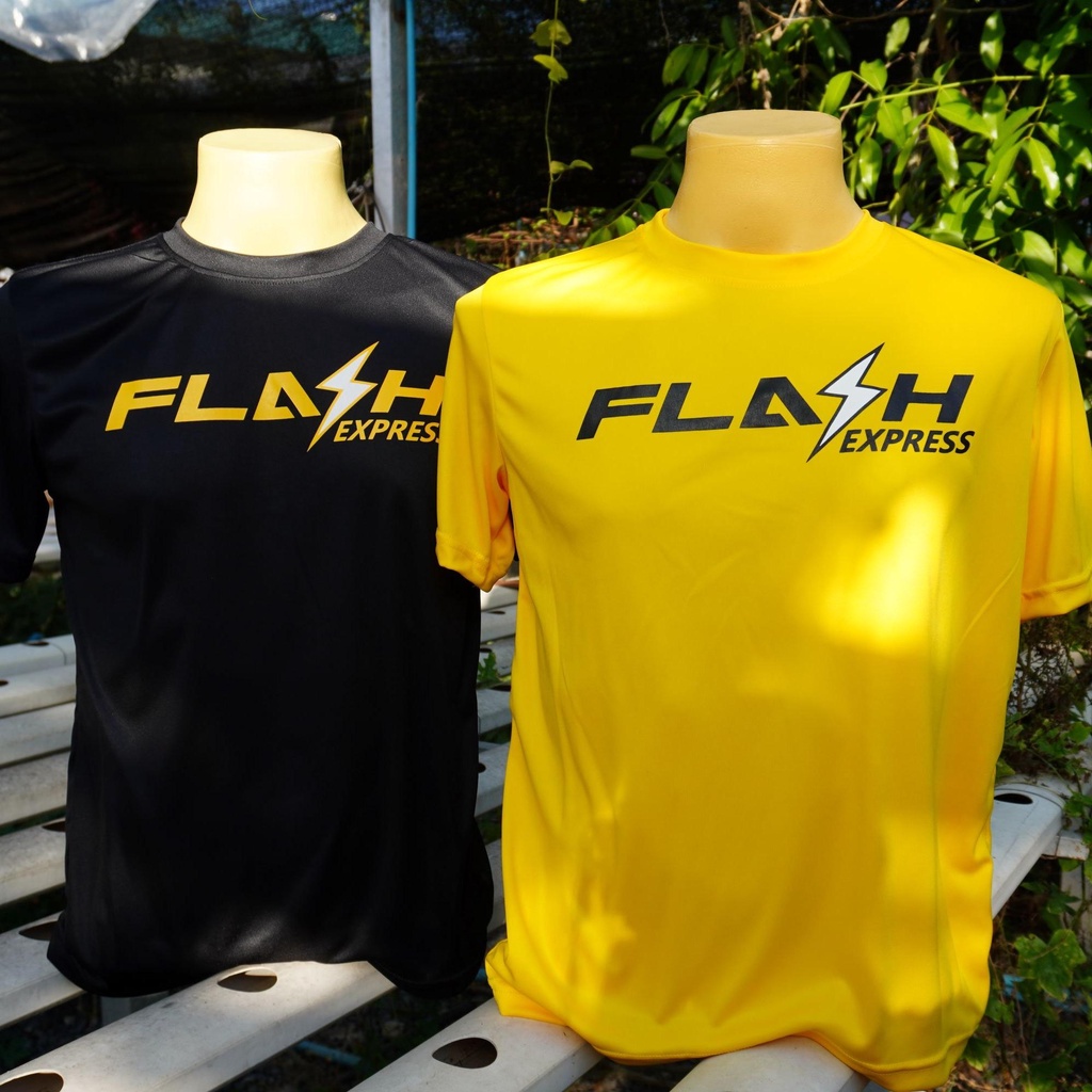 A043 FLASHเสื้อยืดผู้ชายเท่ๆ เสื้อสกรีนลาย มี3สีขาว ดำ เหลือง,เนื้อผ้ากีฬา ผ้าดีนุ่มลื่น สวมใส่บาย แห้งไว ไม่อับชื้น