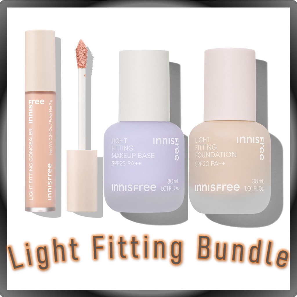 Innisfree ชุดรองพื้น Bundle (รองพื้น, Concealer, Makeup Base, Foundation)