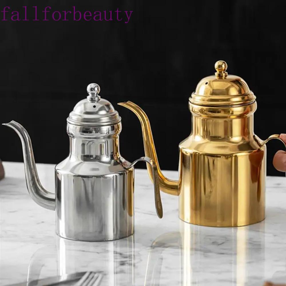Fallforbeauty ขวดน้ํามัน สเตนเลส กันสนิม กันตก 310 500 มล. สําหรับห้องครัว