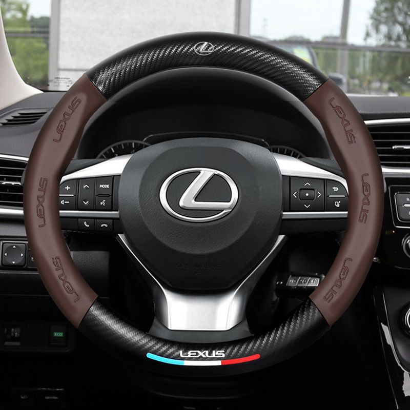 Lexus ปลอกหุ้มพวงมาลัยคาร์บอนไฟเบอร์ สําหรับ ES200 ES300H NX200 RX270 300ES
