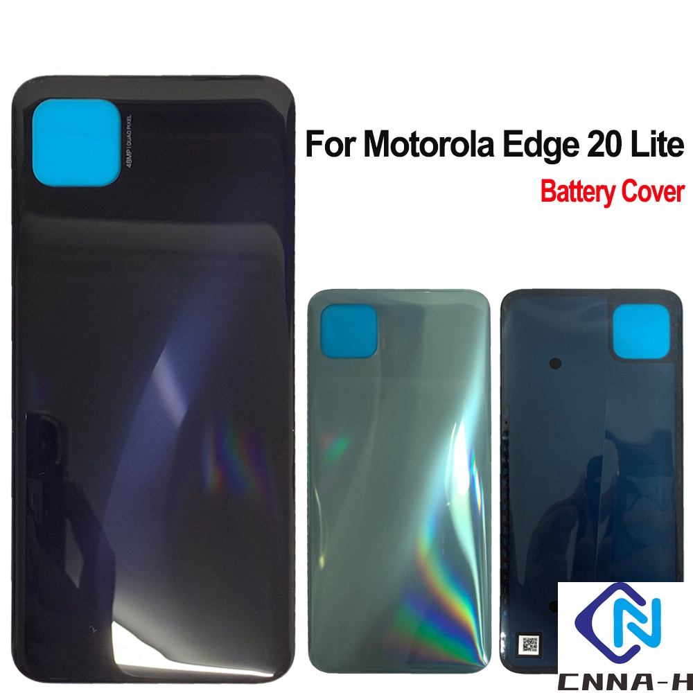 ใหม ่ สําหรับ Motorola Edge 20 Lite แบตเตอรี ่ กลับประตูด ้ านหลังสําหรับ Edge 20 Lite XT2139-1 แบตเ