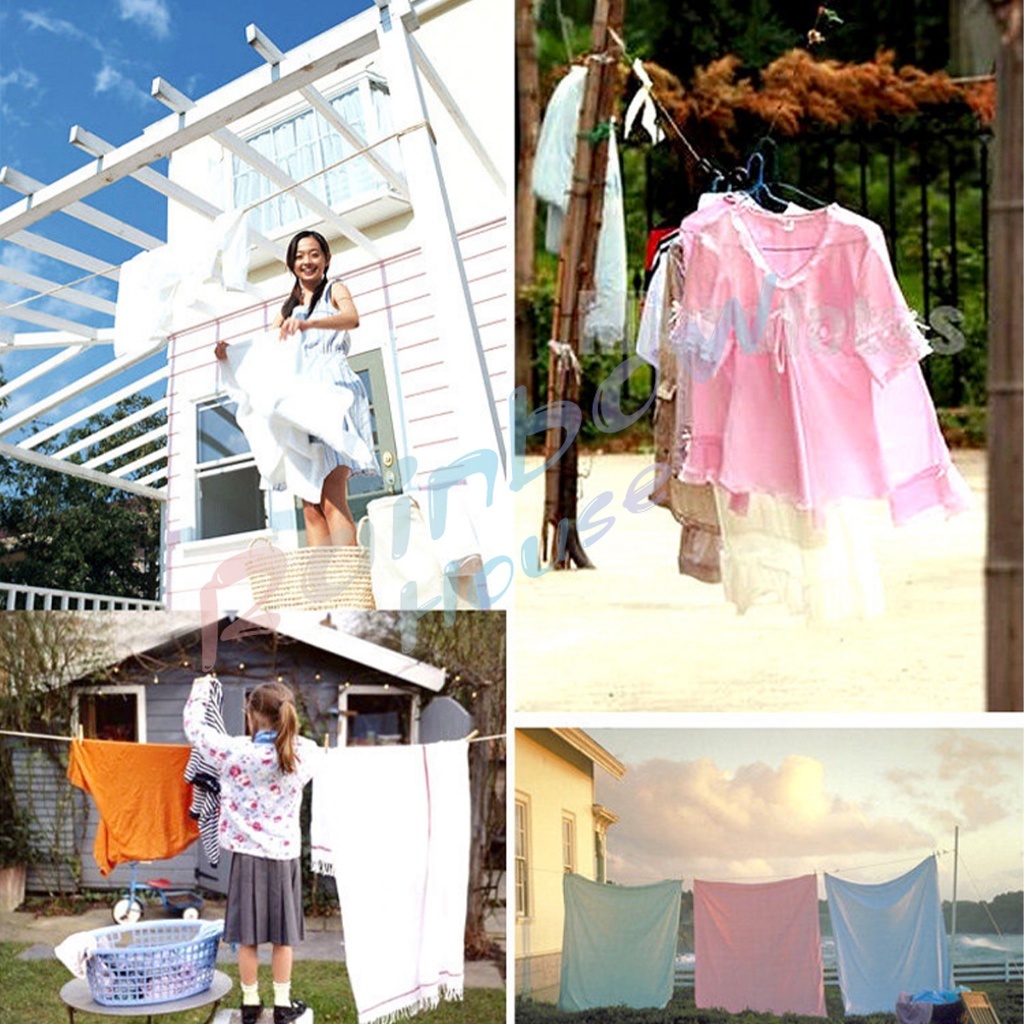 RH. เชือกเต็นท์ ยาว 5m 10m 4mm สำหรับเดินป่า ตั้งแคมป์ ใช้ผูกเอนกประสงค์ ทนทาน หลายสี สำหรับ ฟลายชีท เต็นท์ เชือก - รูปที่ 6