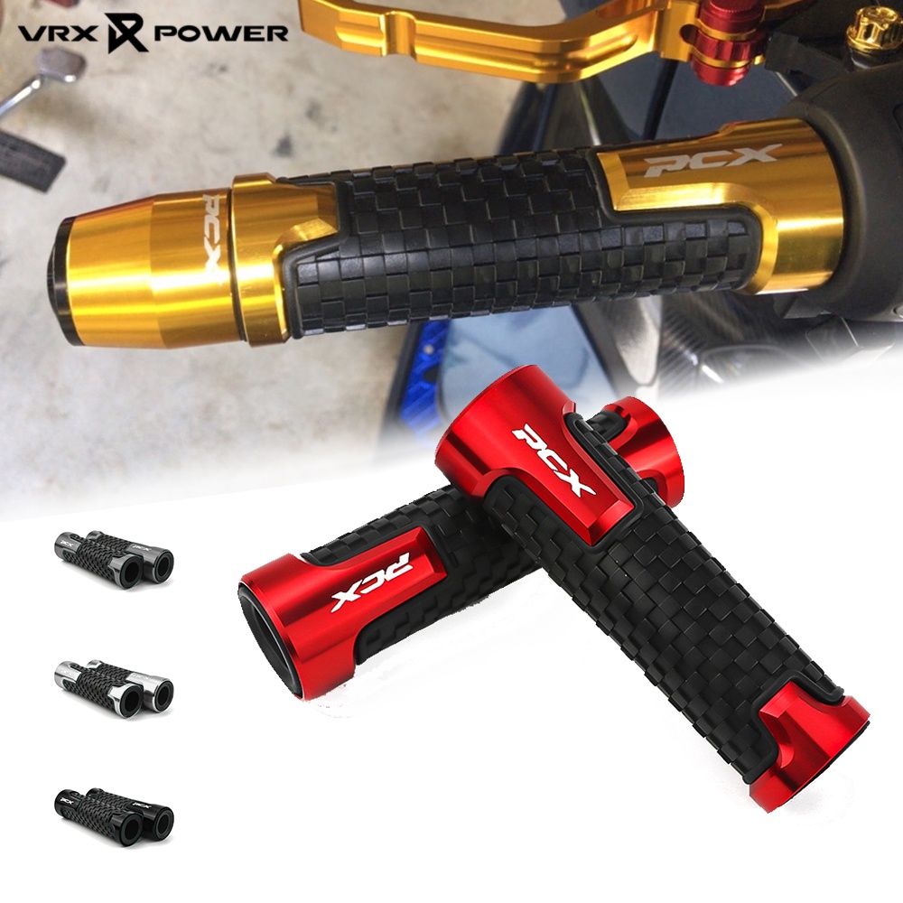 Pcx ปลอกแฮนด์มือจับ ยางเจล อลูมิเนียม CNC สําหรับ HONDA PCX150 PCX160 PCX125