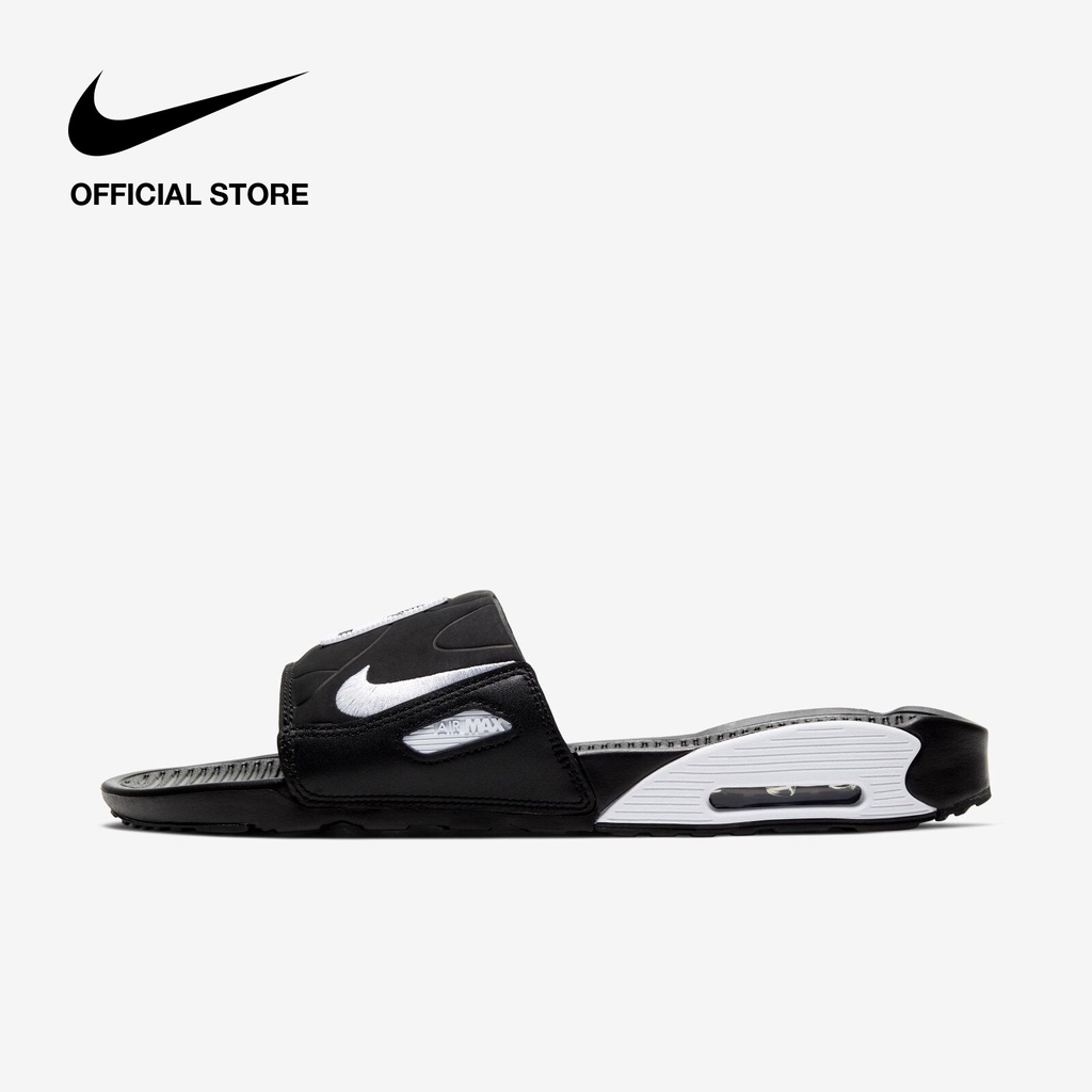 Nike Men's Air Max 90 Slides - Black ไนกี้ รองเท้าแตะแบบสวม Air Max 90 - สีดำ