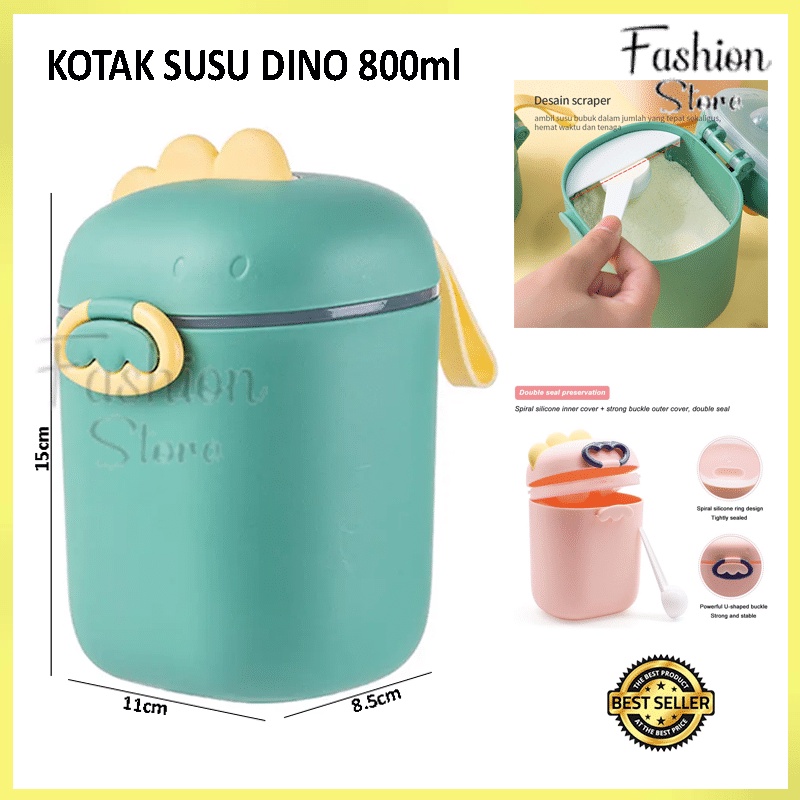FS WHOLESALE DINO MILK BOX 80ML / PRACTICAL CHILDRENS MILK POWDER STORAGE BOX