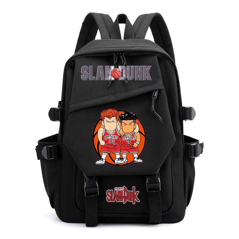 กระเป๋าเป้สะพายหลัง ขนาดใหญ่ จุของได้เยอะ ลายการ์ตูนอนิเมะ SLAM DUNK สไตล์ญี่ปุ่น สําหรับเด็กนักเรียน