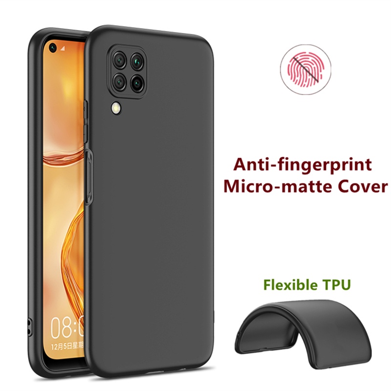 สําหรับ Huawei Nova 7i JNY-L01A L02A L21A L21B L22A L22B LX2 LX1 ยืดหยุ่น TPU Minimalism ซิลิโคน Fin