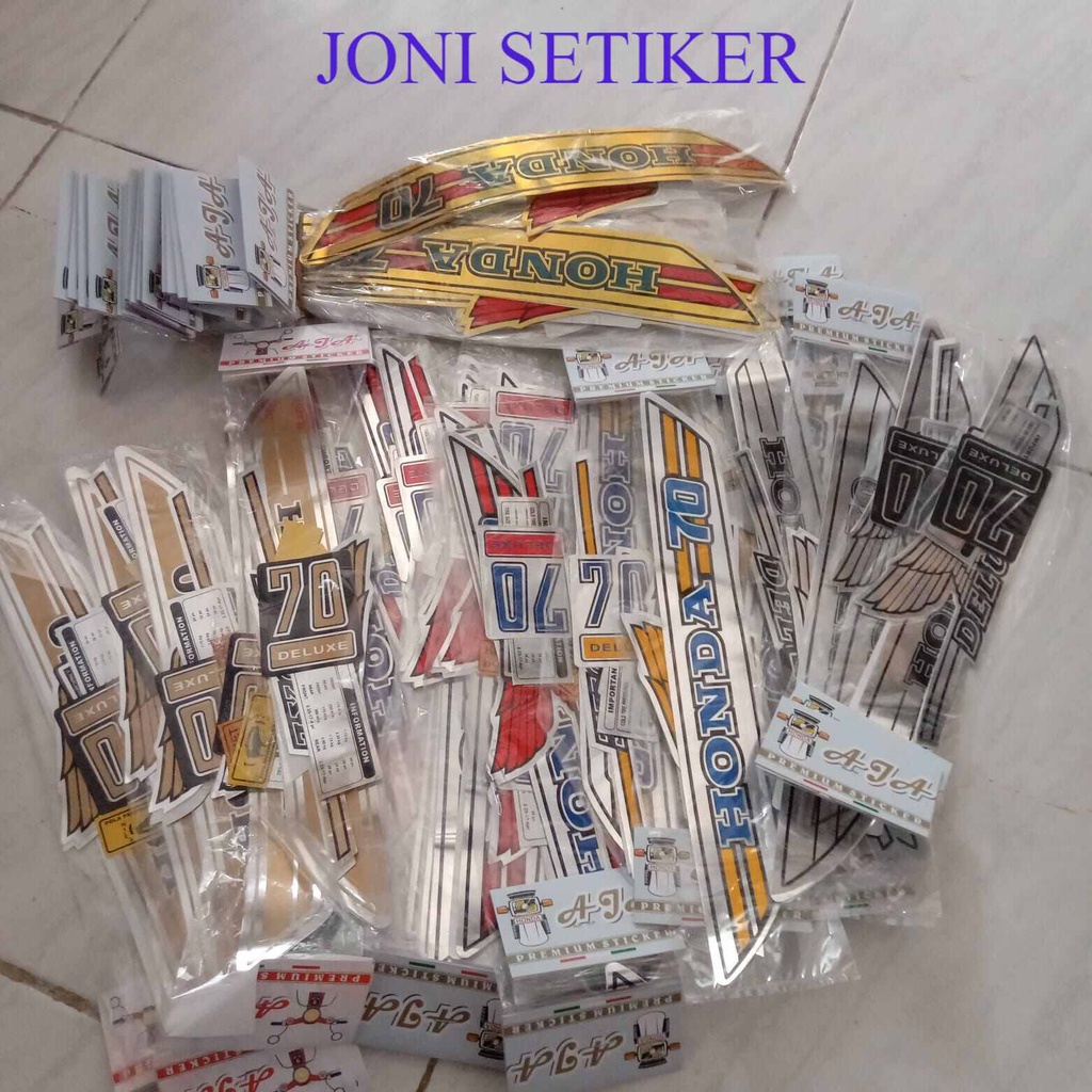 สติ๊กเกอร์ HONDA C70 STRIPING HONDA C70