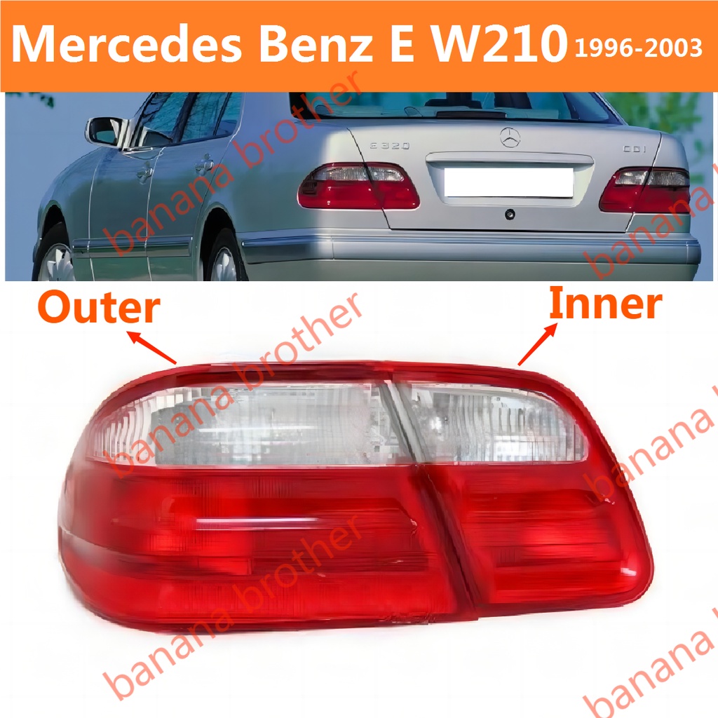 Mercedes Benz E ไฟท้าย W210 ไฟท้าย 1996-2003 เสื้อ​ไฟท้าย ไฟท้าย​แต่ง ไฟท้ายไฟเบรค​ ไฟเลี้ยว Taillam