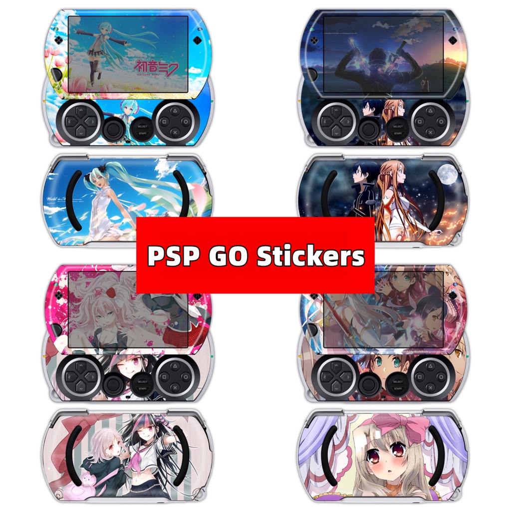 Psp Go Pain สติกเกอร์การ์ตูนสร้างสรรค์อะนิเมะสติกเกอร์สีเกมเครื่องป้องกันฟิล์ม Anti-Scratch ป้องกันเ