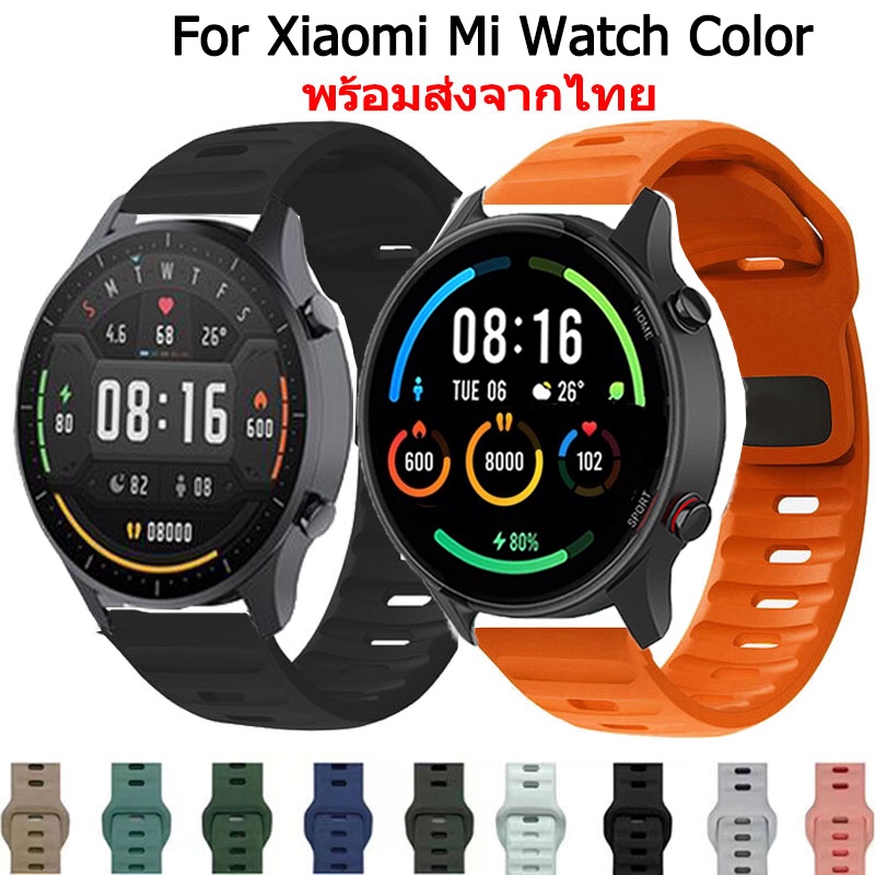 สาย smart watch Xiaomi Mi Watch Color สายนาฬิกาข้อมือยางซิลิโคน สําหรับ Xiaomi Mi Watch Color Smart Watch สมาร์ทวอทช์