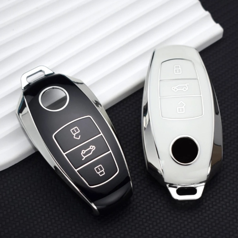TPU รถรีโมทคอนโทรลสําหรับ VW Touareg 2010-2014 PCF7945AC 315/433/868 Auto Smart Control เปลี่ยน Keyl