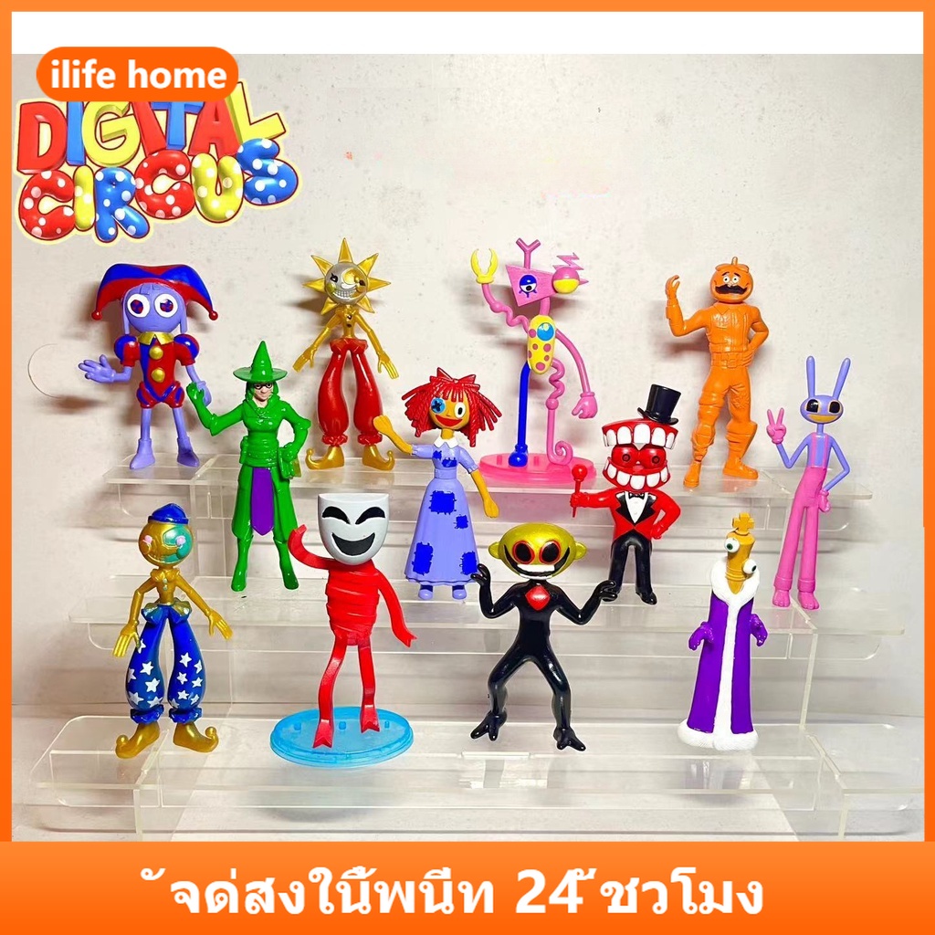 จัดส่งจากประเทศไทย โมเดลฟิกเกอร์การ์ตูนอนิเมะ the amazing digital circus สําหรับตกแต่งบ้าน เค้ก เก็บสะสม