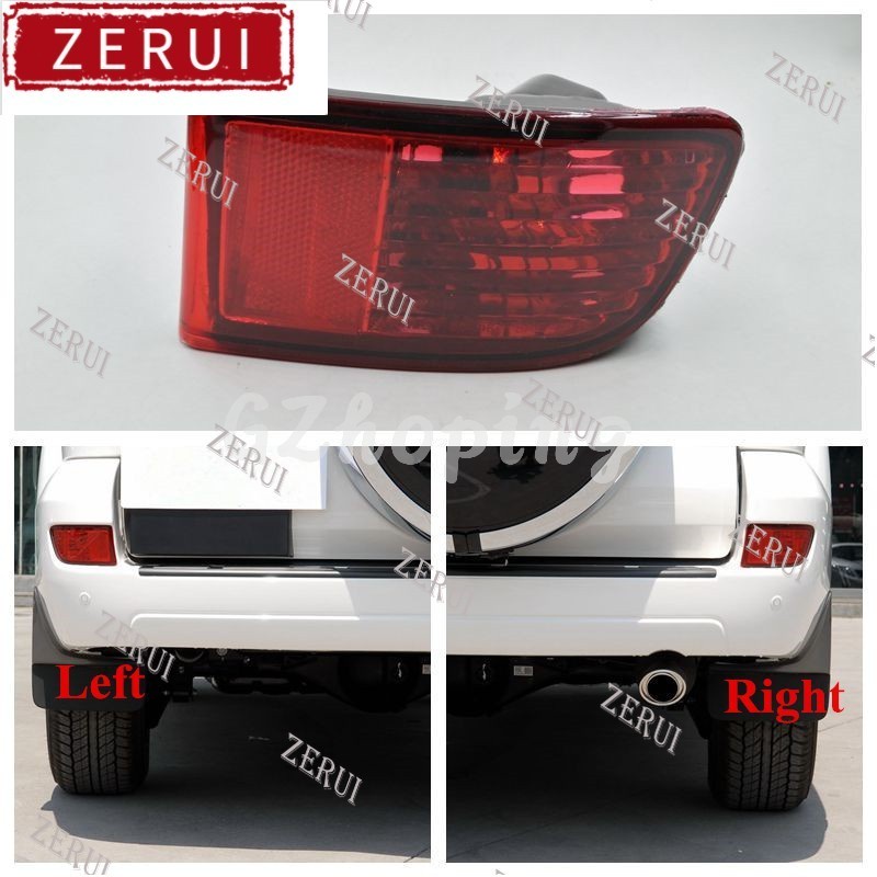Zr สําหรับรถด้านหลังกันชนหมอกโคมไฟสะท้อนแสงสําหรับTOYOTA LAND CRUISER PRADO 120 Series GRJ120 RTJ120