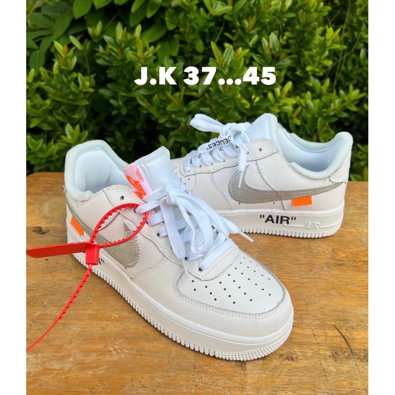 Nike Air Force 1 X OFF WHITE (size37-45) Collection 3สี รองเท้า sports
