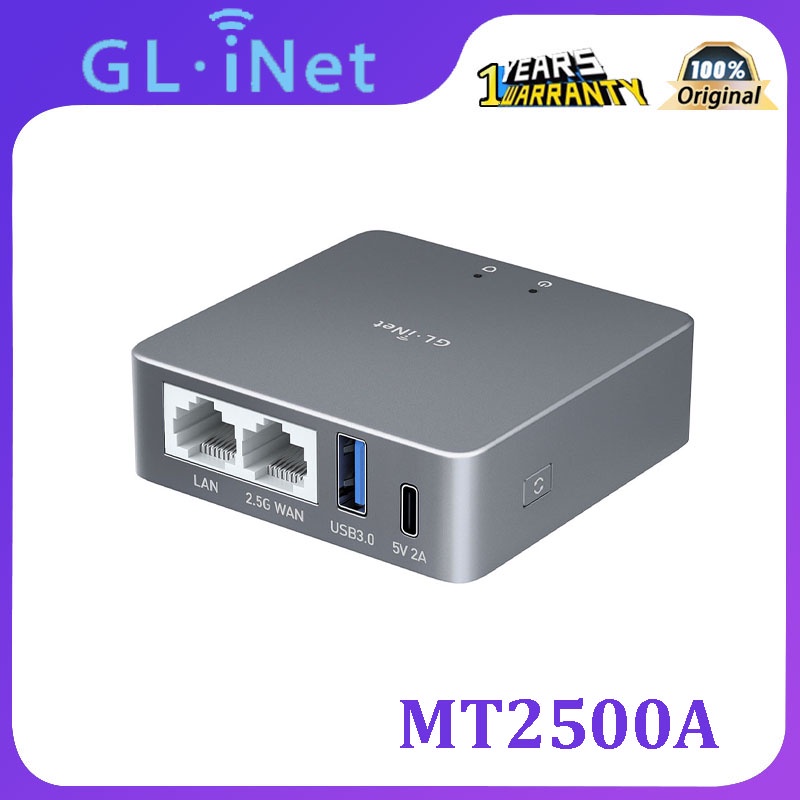 Gl-inet MT2500A เกตเวย์ VPN มีประสิทธิภาพ สําหรับโฮมออฟฟิศ และงานระยะไกล