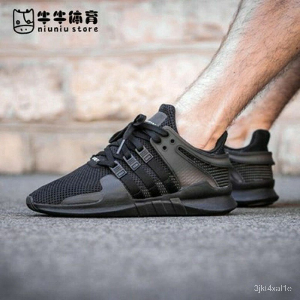 【READY STOCK】Adidas EQT Support ADV Black warrior running shoes sport shoes m07