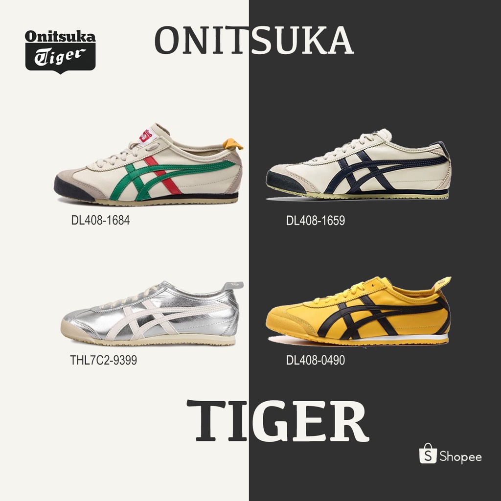 [ ของแท้ 100%] Onitsuka Tiger MEXICO 66 รองเท้าลําลอง DL408-1684/DL408-1659/THL7C2-9399/DL408-0490  รองเท้าวิ่ง