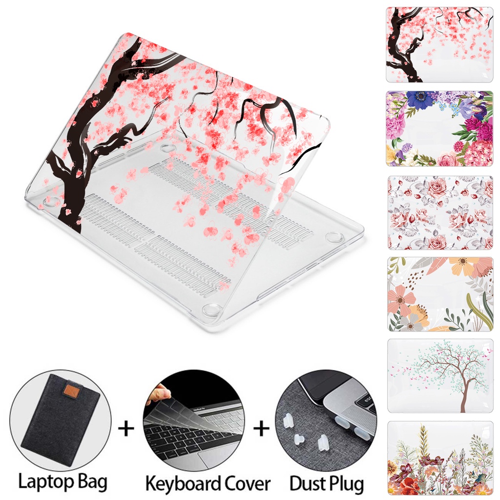 Artist Flower Printed Case For 2023 HUAWEI D14 MateBook D15 D14 14 14s Laptop CASE MagicBook X14 X15 Case Soft Hard Shell 2021 2020 2018 With Keyboard Cover Dust Plugs Bag OOC8
