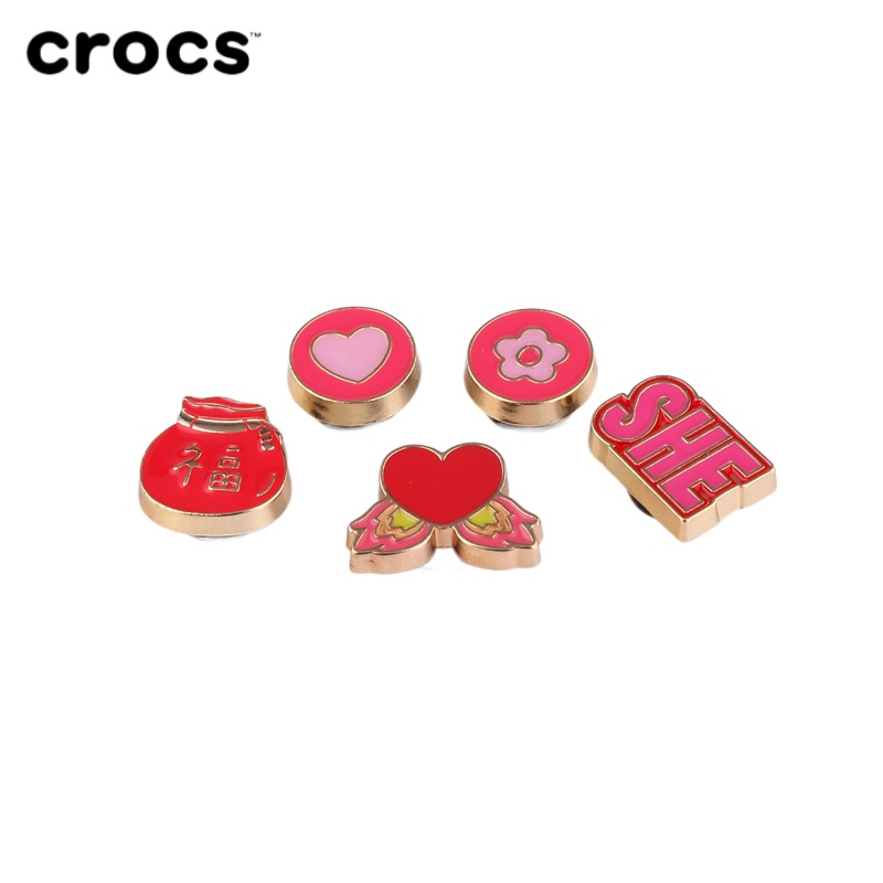พร้อมส่ jibbitz set crocs charm ตัวติดรองเท้ามีรู อุปกรณ์เสริมรองเท้า shoes charm DIY