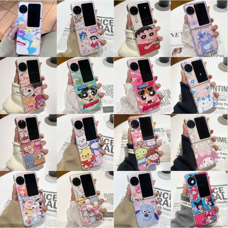เคสโทรศัพท์มือถือ PC แบบแข็ง ฝาพับ กันกระแทก ลายการ์ตูน Powerpuff Girls น่ารัก สําหรับ OPPO Find N3 Flip OPPO Find N2