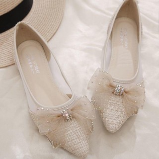 รองเท้าส้นแบนผู้หญิงแฟชั่นเกาหลีฤดูร้อนรองเท้าลำลองผู้หญิงระ…