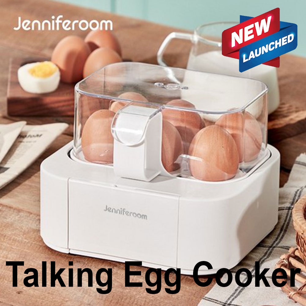 Jenniferoom JR-E1155WH  Talking Egg Steamer Electric Multi Food Cooker Maker