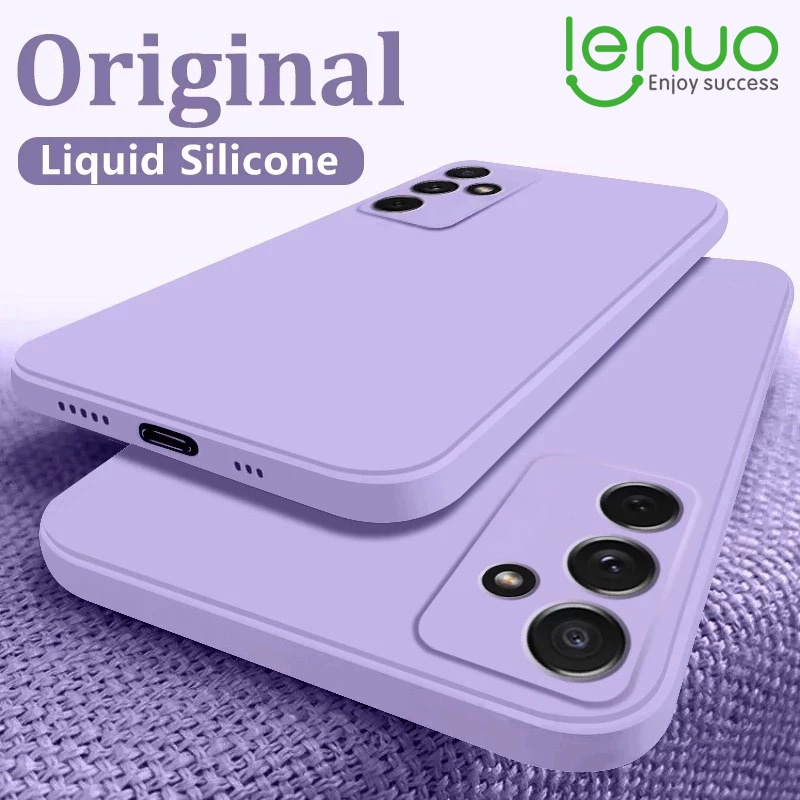 Lenuo เคสโทรศัพท์มือถือ ซิลิโคนนิ่ม บางมาก กันกระแทก สีแคนดี้ สําหรับ Samsung Galaxy A06 A55 A35 A25 A15 A05S A05 4G 5G Case