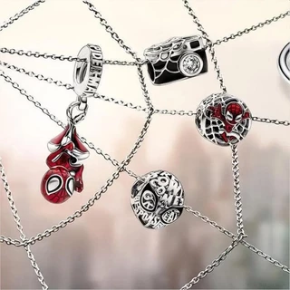 กำไลข้อมือแบบบีด สไปเดอร์แมน จากซีรีย์ Marvel ทำเองได้ง่าย ของขวัญพิเศษจากเงินSterling 925