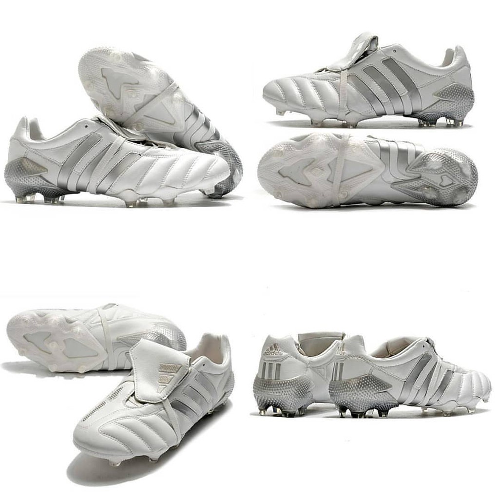 รองเท้าฟุตบอลใหม่ล่าสุด ซัพพลายเออร์ราคาถูกนำเข้าล่าสุด Adidas Predator Mania Remake White Metallic