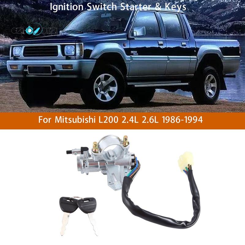 【Gzhxdiizi】สวิตช์สตาร์ทรถยนต์ และกุญแจ สําหรับ Mitsubishi L200 2.4L 2.6L 1986-1994 MB894755 Mb-894755 อะไหล่เปลี่ยน