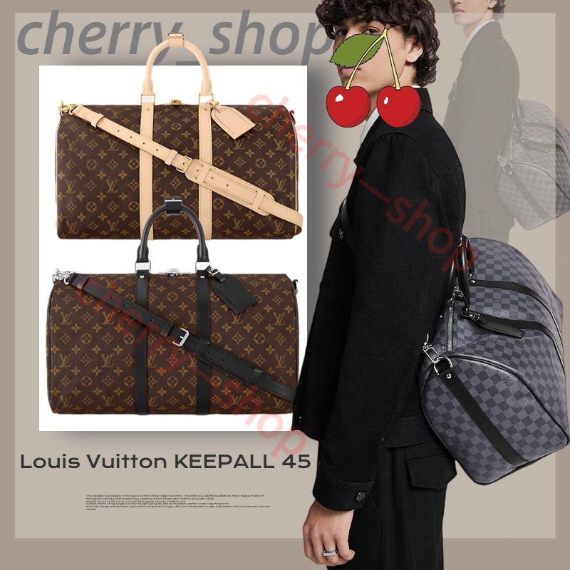 หลุยส์วิตตอง Louis Vuitton กระเป๋ารุ่น Keepall Bandoulière 45 กระเป๋าเดินทางผู้ชาย