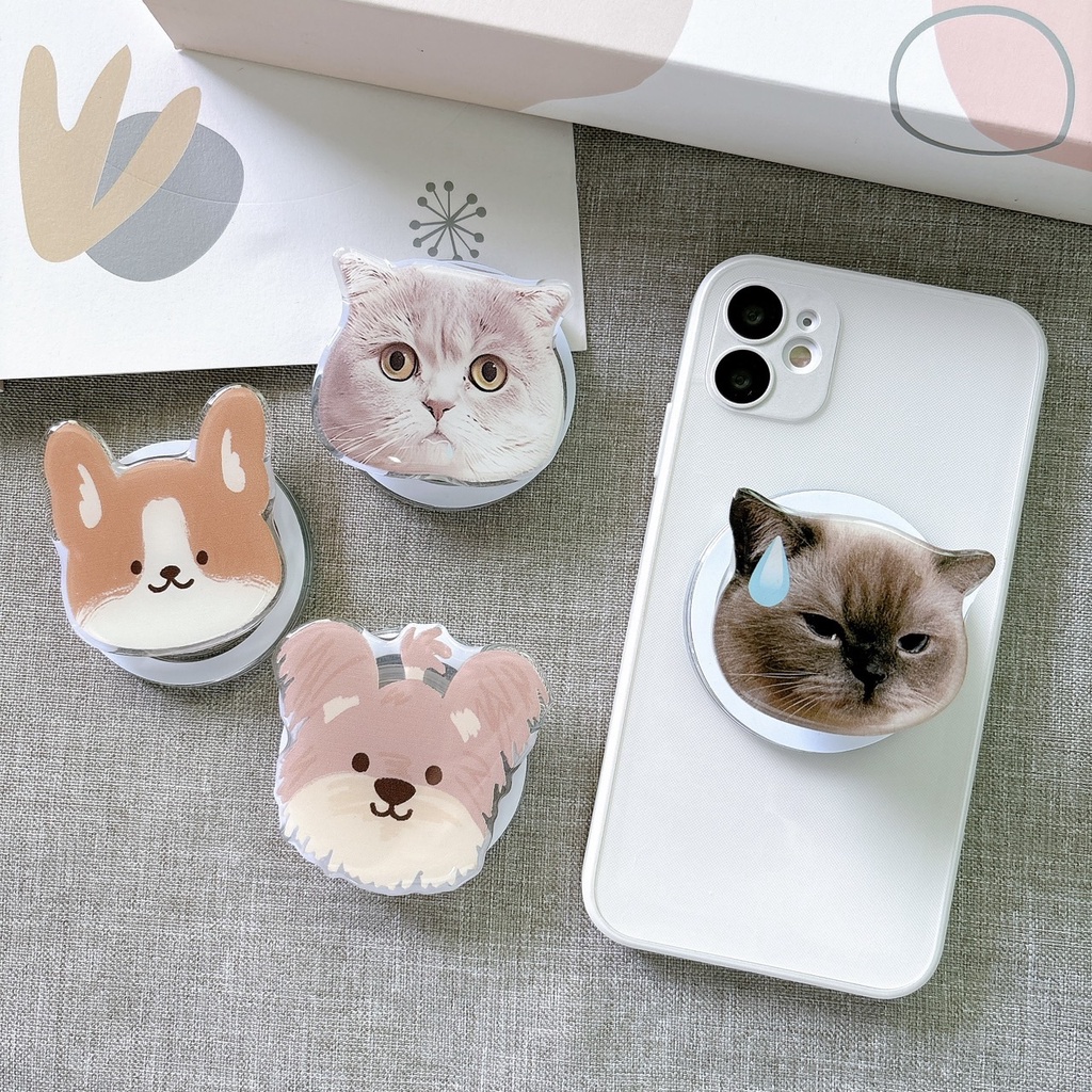 Magnet Griptok กริ๊ปต๊อกแม่เหล็ก Magsafe แมวเหงื่อตก กริ๊บต๊อกติดโทรศัพท์แบบแม่เหล็ก ที่ติดมือถือแม่