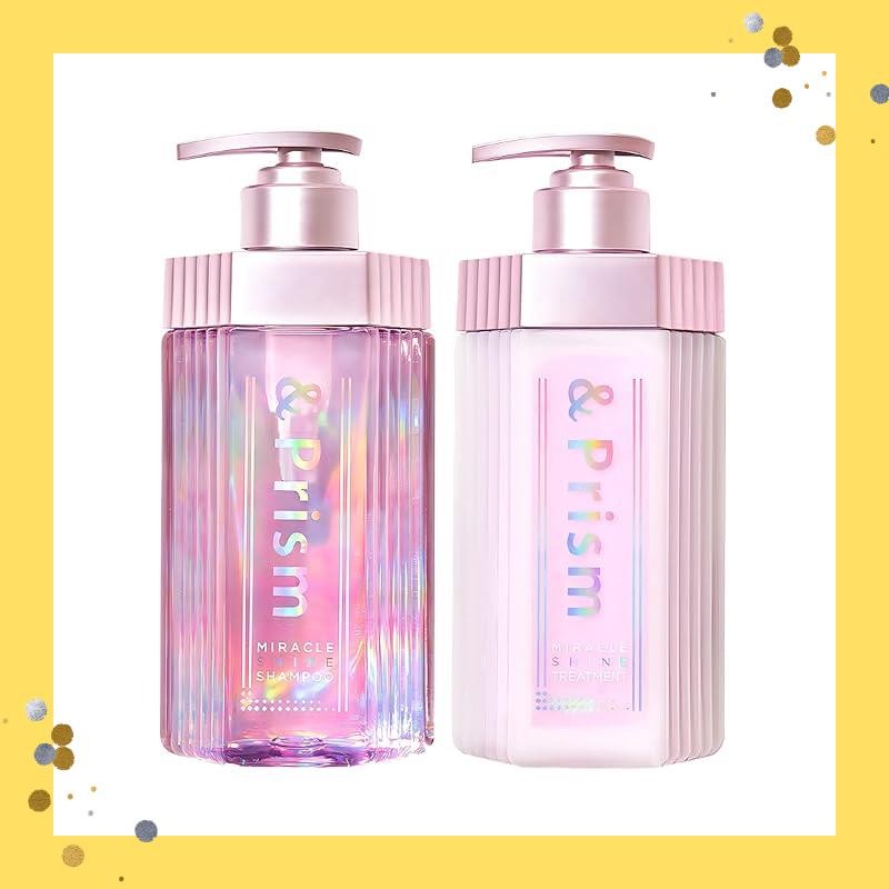 &Prism [ & Prism ] Miracle Shine Shampoo & Treatment "Platinum Beauty Shampoo for Shiny Hair that Sh