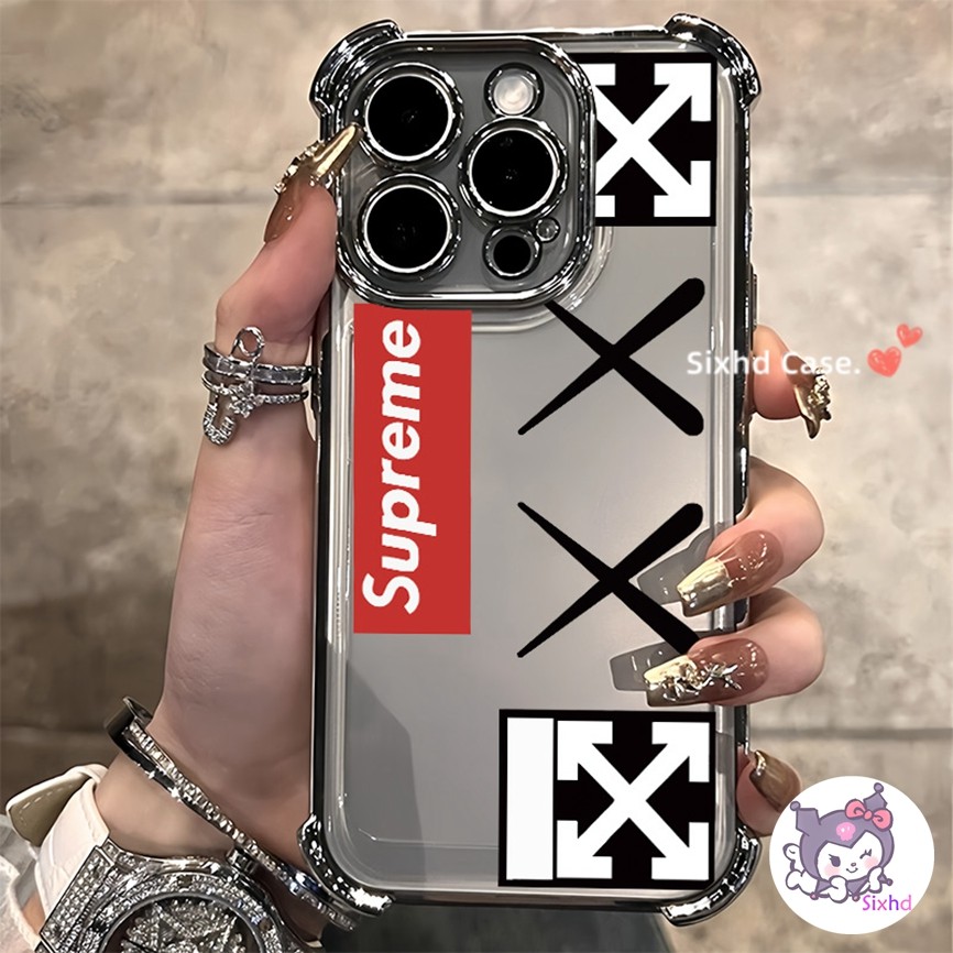 สําหรับrealme C53 C51 C11 C15 หมายเหตุ 50 C63 C55 C35 C30 C33 C31 C30s C17 9Pro 9i 5i 5s 5 Narzo50i 50Aหรูหรานุ่มสี่มุมAnti Drop Protection Supreme Coolแนวโน้มเคสโทรศัพท์