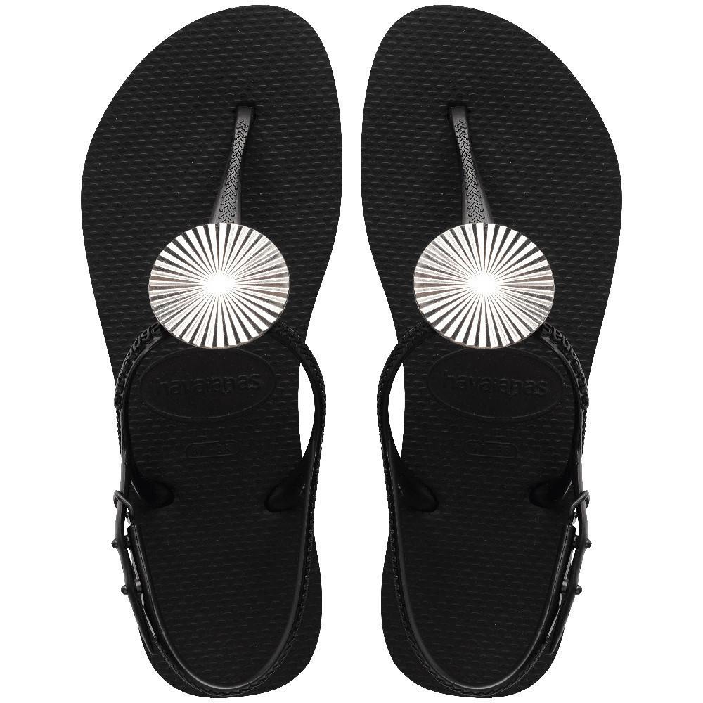HAVAIANAS รองเท้าแตะผู้หญิง Twist Metal Sandals BLACK 41489240090F_H3BKXX