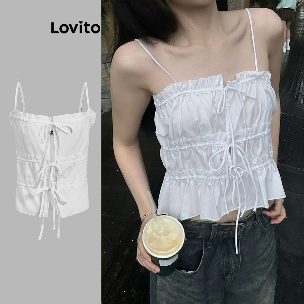 Lovito เสื้อกล้ามพื้นฐานสำหรับผู้หญิง L105MD205