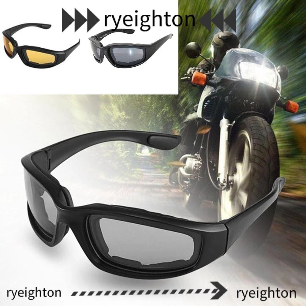 Ryeighton แว่นตาขี่มอเตอร์ไซค์กีฬากลางแจ้งแว่นตากันฝุ่นกันลม