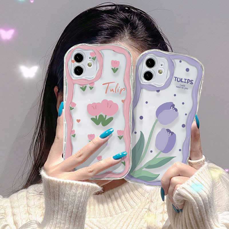 ทิวลิป-สร้อยข้อมือดอกไม้เคสโทรศัพท์แขวนยอดนิยมสําหรับvivo 1723 1901 1906 1904 1940 1915 V2028 V2029 